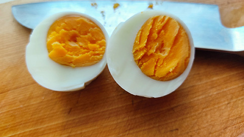 車内の高温でゆでたまごを作れるか実験　南向き車のダッシュボードで生たまごが固ゆでに