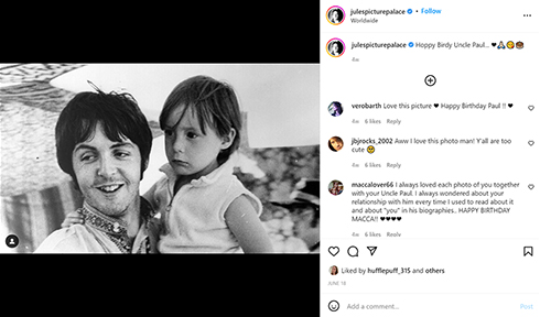 ポール・マッカートニーとジュリアン