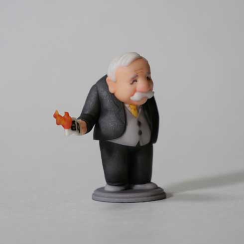 風刺画 成金栄華時代 どうだ明るくなったろう 立体化 フィギュア フルカラー 3Dプリンタ