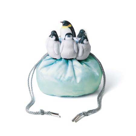 フェリシモ ギュッと集まってあったまる ペンギン きんちゃく