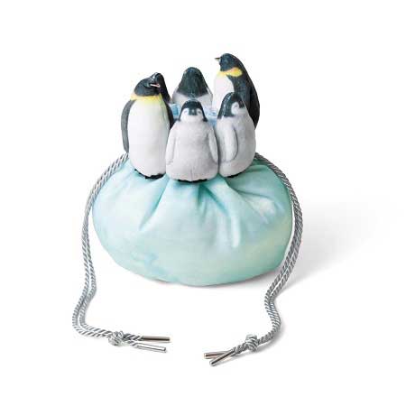 フェリシモ ギュッと集まってあったまる ペンギン きんちゃく