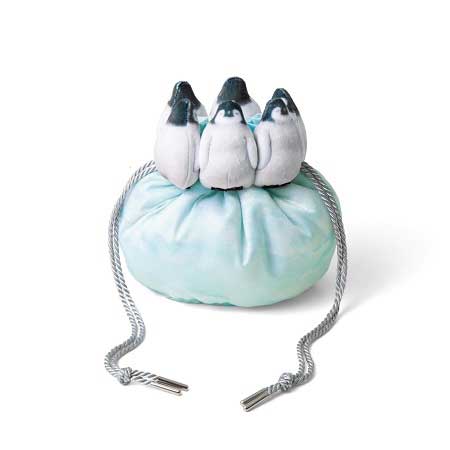 フェリシモ ギュッと集まってあったまる ペンギン きんちゃく