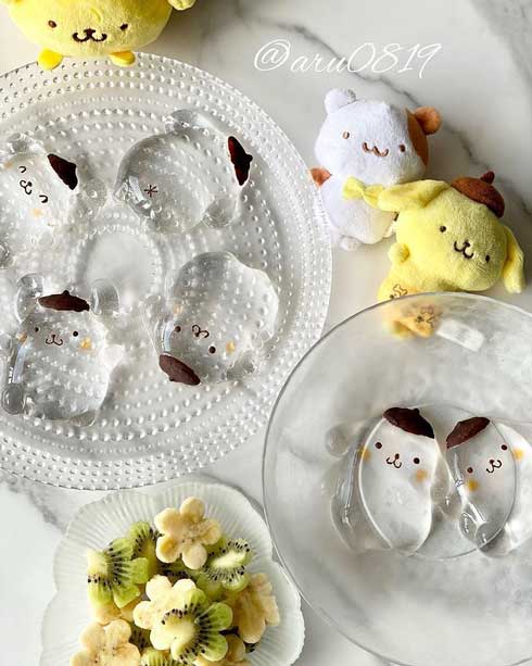 ポムポムプリン 水ゼリー ぷるぷるでかわいい