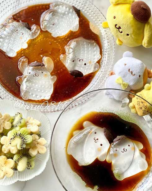 ポムポムプリン 水ゼリー ぷるぷるでかわいい