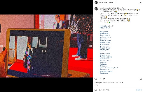 映画を撮影中の竹中直人