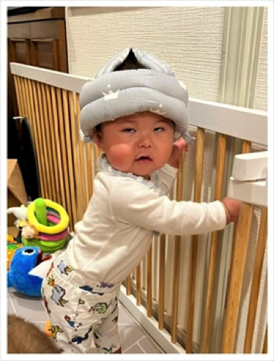 滝川ロランさんの10カ月息子の変顔