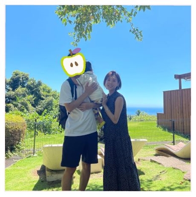 高橋真麻と娘と夫