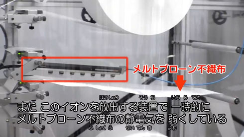 不織布マスクのできるまで