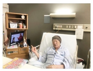 入院中の北別府学