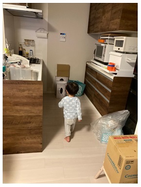 新居をかっ歩するニッチェ江上の息子