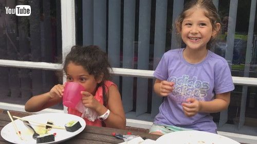 「Little Girl Regrets Tasting Wasabi and Makes Hilarious Face - 1345217」