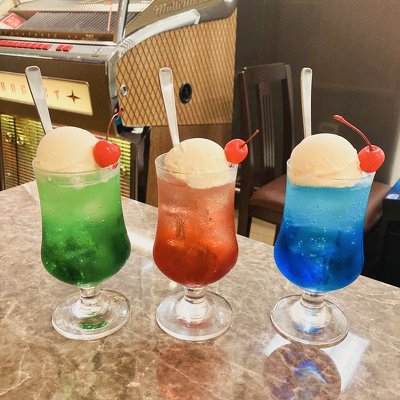 レトロな喫茶店のメニューがかわいい