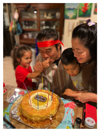 キャシー中島と勝野洋と孫ハルコちゃんとヒヅキくん