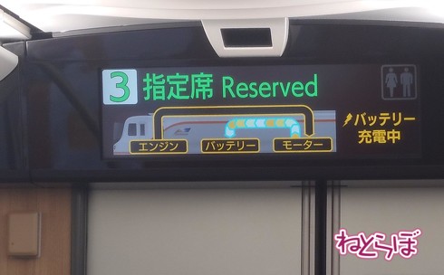 HC85系に備わる動作モードモニター