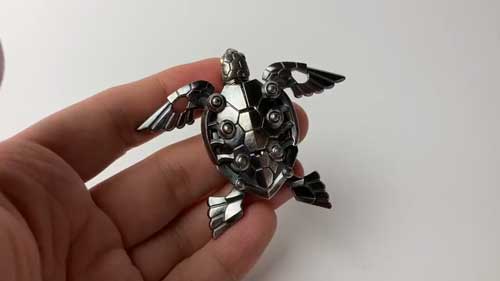 可変ウミカモメ トランスフォーム 変形 カメ カモメ 金属造形