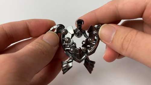 可変ウミカモメ トランスフォーム 変形 カメ カモメ 金属造形