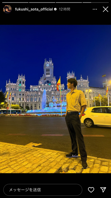 スペインマドリードで8頭身超えの福士蒼汰