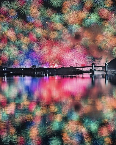 三重・きほく燈籠祭の花火が美しすぎる