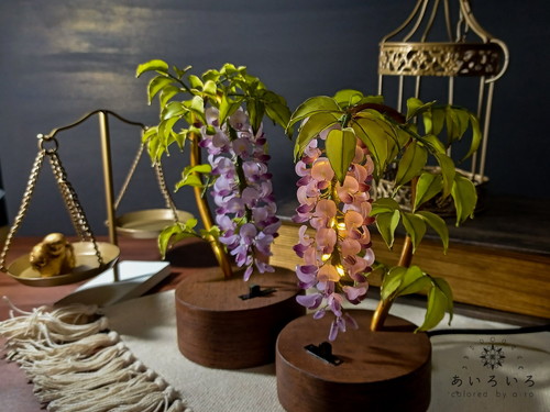 プラバンお花ランプ