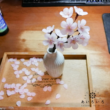 プラバンお花ランプ