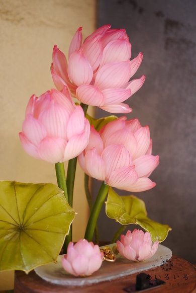 プラバンお花ランプ