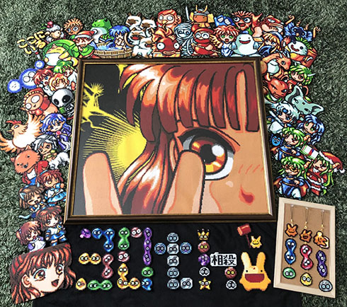 アイローンビーズ作品・ぷよぷよ