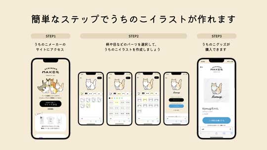 2億パターン 猫 イラスト 作れる うちのこメーカー WEBサービス