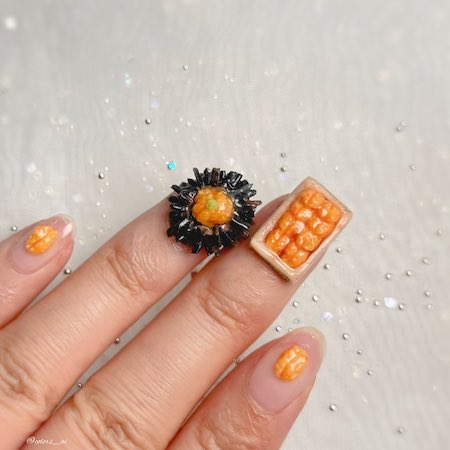 ウニ ネイル SNS映え