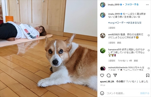IMALUと愛犬のバルー