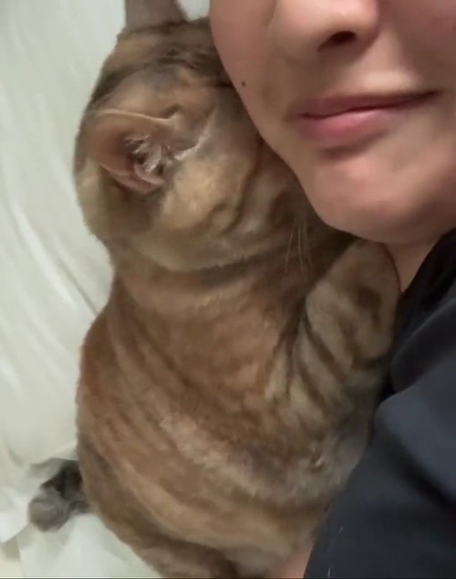 飼い主さんニッコリ