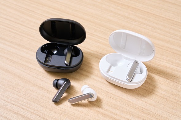 ゲオ アクティブノイズキャンセリングイヤホン新作 GRFD-TWS T39（ブラック・ホワイト）写真