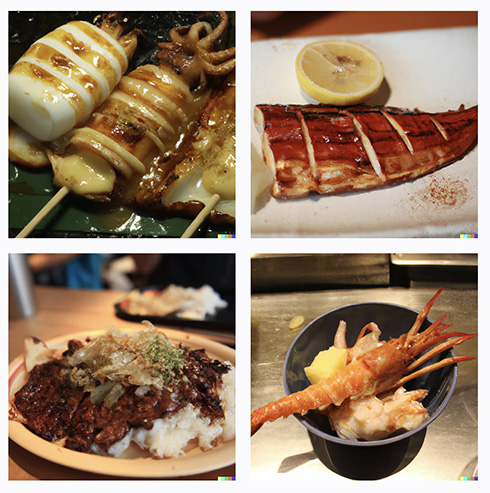 AIの創作料理?!「名古屋にありそうな料理」の文章を画像化　「メニュー考案させるのありかも」「食べてみたい」と話題