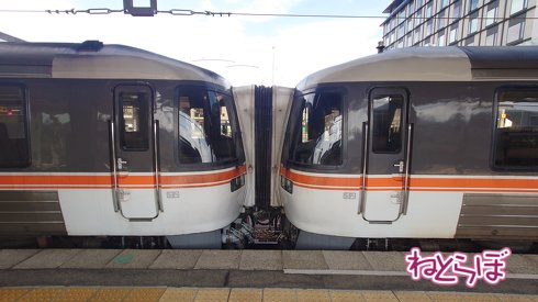 キハ85系先頭車の連結部分。片方が展望車になると残念