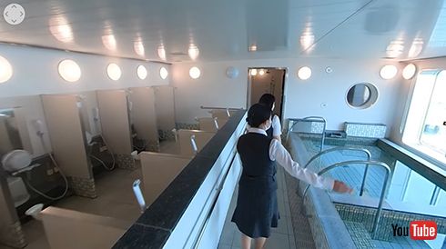 なんと海を眺めながらゆっくりできる展望浴場も