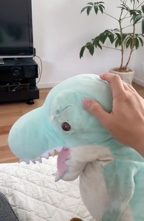 ぬいぐるみにやきもち