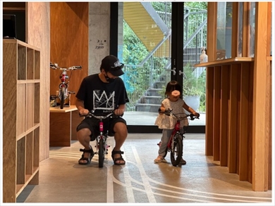 和田正人と娘の親子ショット