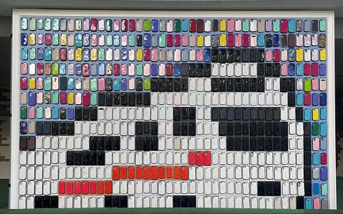 ロマンスカーモザイクアート