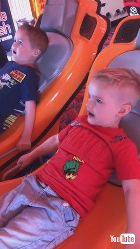 「Boys Reaction to VR Roller Coaster Machine || ViralHog」