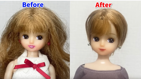 中古のリカちゃんをおしゃれ女子にイメチェン