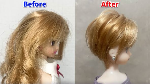 中古のリカちゃんをおしゃれ女子にイメチェン