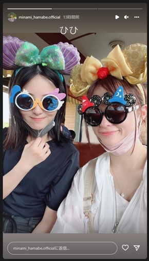 橋本環奈と浜辺美波の2ショット