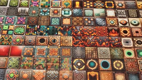 AIに書いてもらったダンジョンのタイル