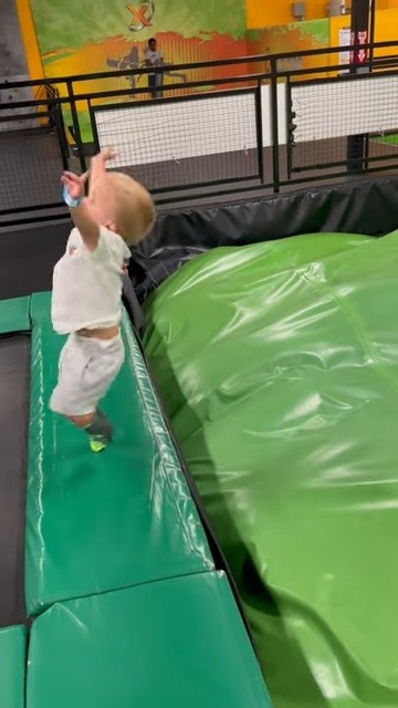 バク宙を披露したかった男の子