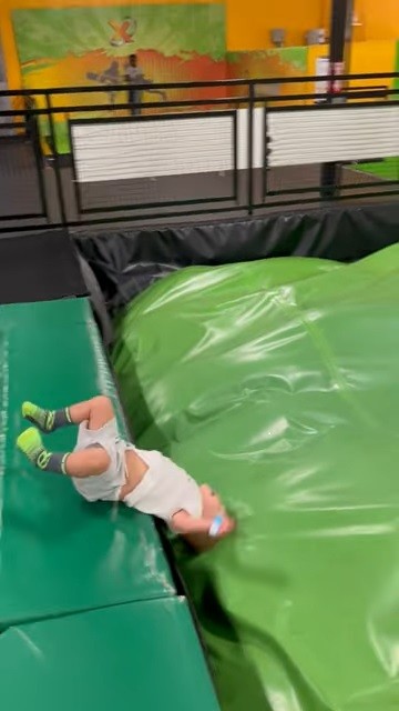 バク宙を披露したかった男の子