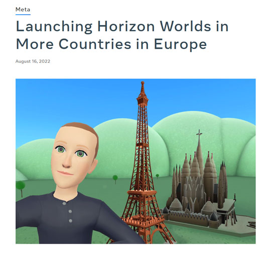 ザッカーバーグ氏 メタバース 自撮り