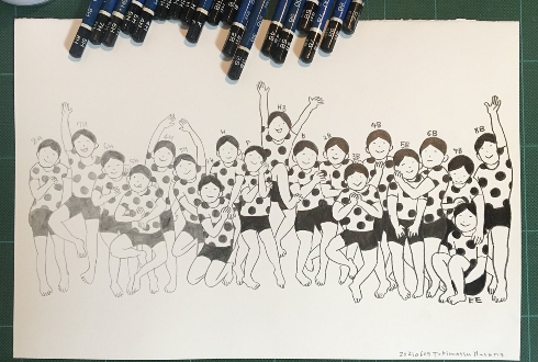 描きくらべイラスト