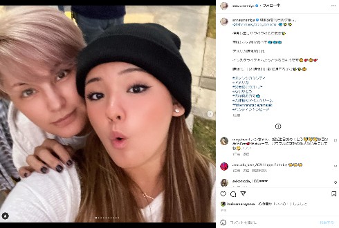 梅宮アンナと娘の百々果