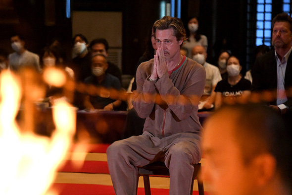 3年ぶり来日のブラッド・ピットがはじめての厄よけ