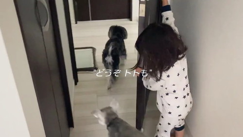 扉を開ける
