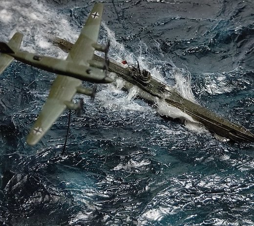 ジオラマ 動く 海面 水 海 アルミホイル